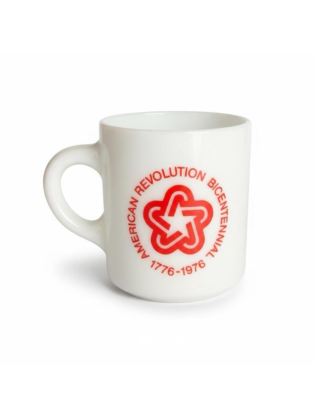 Vintage 1976 American Revolution Bicentennial Advertising Mug - Star Design